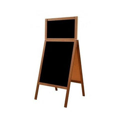 Klika - Krijtstoepbord FINE bxh 61x118+23cm maho