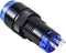 TRU COMPONENTS LAS2Y-11/B Druktoets 250 V 3 A 1x uit/(aan) Moment Blauw IP40 1 stuk(s)