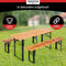 Kirstein Stagecaptain BBK-110 cm (kindertafel- en bankenset voor feesttenten)