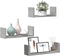 vidaXL - Wandschappen - 3 - st - bewerkt - hout - betongrijs