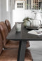 DTP Home Dining table Shape rectangular BLACK,78x200x100 cm, recycled teakwood