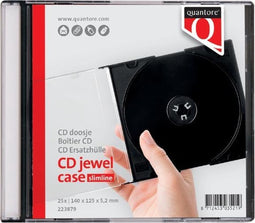 Cd doos Quantore jewelcase 10stuks leeg transparant