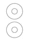 CD / DVD etiketten op A4 117 mm wit (100 vel)