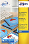 CD-inlegkaarten Avery 151x117mm wit 25 vel 2 kaarten per vel