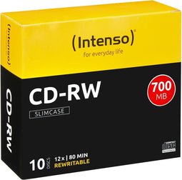 CD-RW Intenso 700MB 10pcs SlimCase 12x