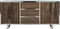 Richmond Interiors Dressoir Kensington 2-deuren 3-laden incl. glas (Silver)