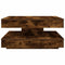 vidaXL - Salontafel - 360 - graden - draaibaar - 70x70x34,5 - cm - gerookt - eiken