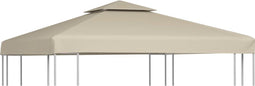 vidaXL - Vervangend - tentdoek - prieel - 310 - g/m² - 3x3 - m - beige
