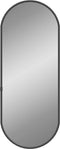 vidaXL - Wandspiegel - 50x20 - cm - ovaal - zwart