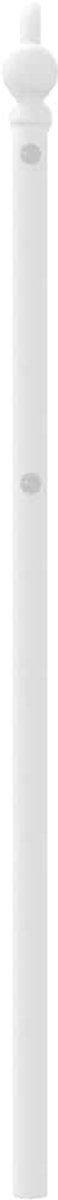 vidaXL - Hoofdbord - 100 - cm - metaal - wit