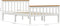 vidaXL - Bedframe - massief - grenenhout - wit - 120x200 - cm