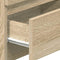 vidaXL - Nachtkastje - met - 2 - lades - 40x33x60 - cm - sonoma - eikenkleurig