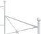 vidaXL - Slaapbank - zonder - matras - 100x190 - cm - staal - wit