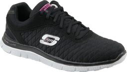 Skechers Flex Appeal Eye Catcher sportsneakers Dames Sportschoenen - Maat 38 - Vrouwen - zwart/wit/roze