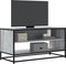 vidaXL - Tv-meubel - 91x40x46 - cm - bewerkt - hout - metaal - grijs - sonoma - eiken