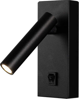 V-TAC VT-402-B LED Wandlamp - Enkele kop - IP20 - Zwarte behuizing - 2 Watt - 150 Lumen - 4000K