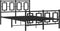vidaXL - Bedframe - met - hoofd- - en - voeteneinde - metaal - zwart - 120x200 - cm
