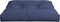 vidaXL - Palletkussen - 70x70x12 - cm - stof - marineblauw