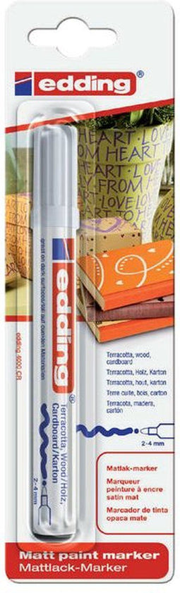 Viltstift edding 4000 decomarker rond wit 2-4mm - 10 stuks