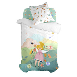 Dekbedovertrek set HappyFriday Mr Fox Dreaming Multicolour Bed van 80 2 Onderdelen