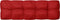 vidaXL - Palletkussen - 120x40x12 - cm - stof - rood