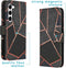 iMoshion Hoesje Geschikt voor Samsung Galaxy S23 Hoesje Met Pasjeshouder - iMoshion Design Softcase Bookcase - Zwart / Black Graphic