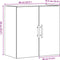 vidaXL - Wandkast - Artisan - Eiken - 60x31,5x60 - cm - Gelaagd - Hout