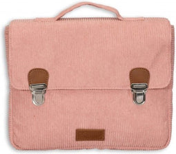 ByAstrup rugtas retro style corduroy roze meisjestas schooltas tas