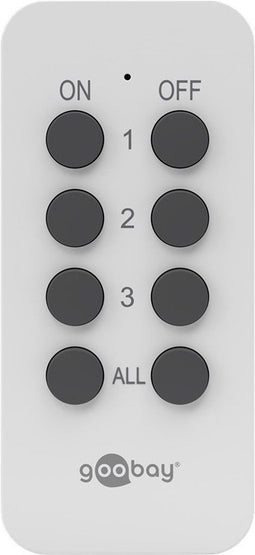 Goobay 58691 - Afstandsbediening - Draadloos bereik tot 30m - Inclusief CR2032 batterij