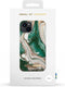 iDeal of Sweden iPhone 13 - Backcover - Glanzende coating - Meerkleurig Golden Jade Marble