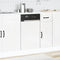 vidaXL - Vaatwaspaneel - Kalmar - 45x1,5x67 - cm - bewerkt - hout - hoogglans - wit