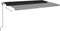 vidaXL - Luifel - automatisch - met - LED - en - windsensor - 500x350 - cm - antraciet