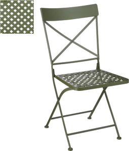 Mica Decorations Rowan Stoel - 44 x 55 x 89 cm - Ijzer - Groen