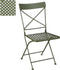 Mica Decorations Rowan Stoel - 44 x 55 x 89 cm - Ijzer - Groen