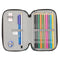 Dubbele etui F.C. Barcelona Zwart 12.5 x 19.5 x 4 cm (28 Onderdelen)
