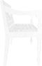 vidaXL - Bank - Batavia - 98 - cm - massief - mahoniehout - wit