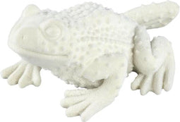 PTMD Decoratieve object Kikker Bjrok - 19x11x8 cm - Polyester - Wit