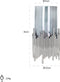 Richmond Windlicht Chiela Zilver Groot - 35x17,5 CM