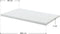 Juskys Topper - Matrastopper 90 x 200 cm - Traagschuim H2/H3 - Wit