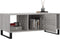vidaXL - Salontafel - 102x50x40 - cm - bewerkt - hout - grijs - sonoma - eikenkleurig