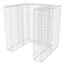 vidaXL - Schanskorf - enkele - vuilnisbak - ombouw - 110x100x120 - cm - staal