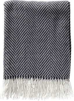 Dutch Decor - JOSEFIEN - Plaid 140x180 cm - Charcoal Gray - antraciet