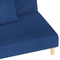 vidaXL - Slaapbank - 2-zits - met - 2 - kussens - stof - blauw
