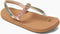 Reef Little Twisted T - Teenslipper - Glittergevlochten details - Goud (maat 19/20)