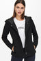 ONLY ONLSEDONA LIGHT SHORT JACKET OTW NOOS - Korte jas met capuchon - Effen kleur - M (38)