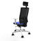 Bureaustoel met hoofdsteun Piqueras y Crespo 4B026N1 Licht Blauw