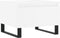 vidaXL - Salontafel - 50x46x35 - cm - bewerkt - hout - wit
