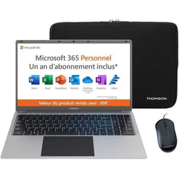 Laptop Notebook - THOMSON NEO15 - 15,6 HD - N4020 - 4GB RAM - 128GB SSD - Windows 11S - Wit + 1 j...