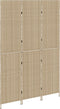 vidaXL - Vouwdeel - 3 - Panelen - Beige - 146x200 - cm - Poly - Rattan