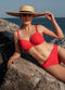 CYELL Dames Bikinitop - Voorgevormd met Beugel - Maat 40E - Rood